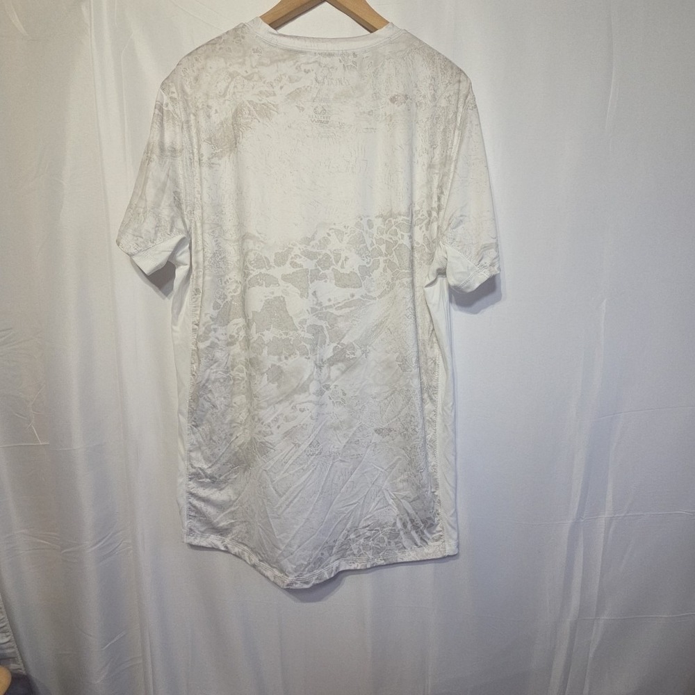 Realtree Fishing Shirt XL White Camo Performance Short Sleeve Mesh Panel Outdoor - Picture 5 of 10